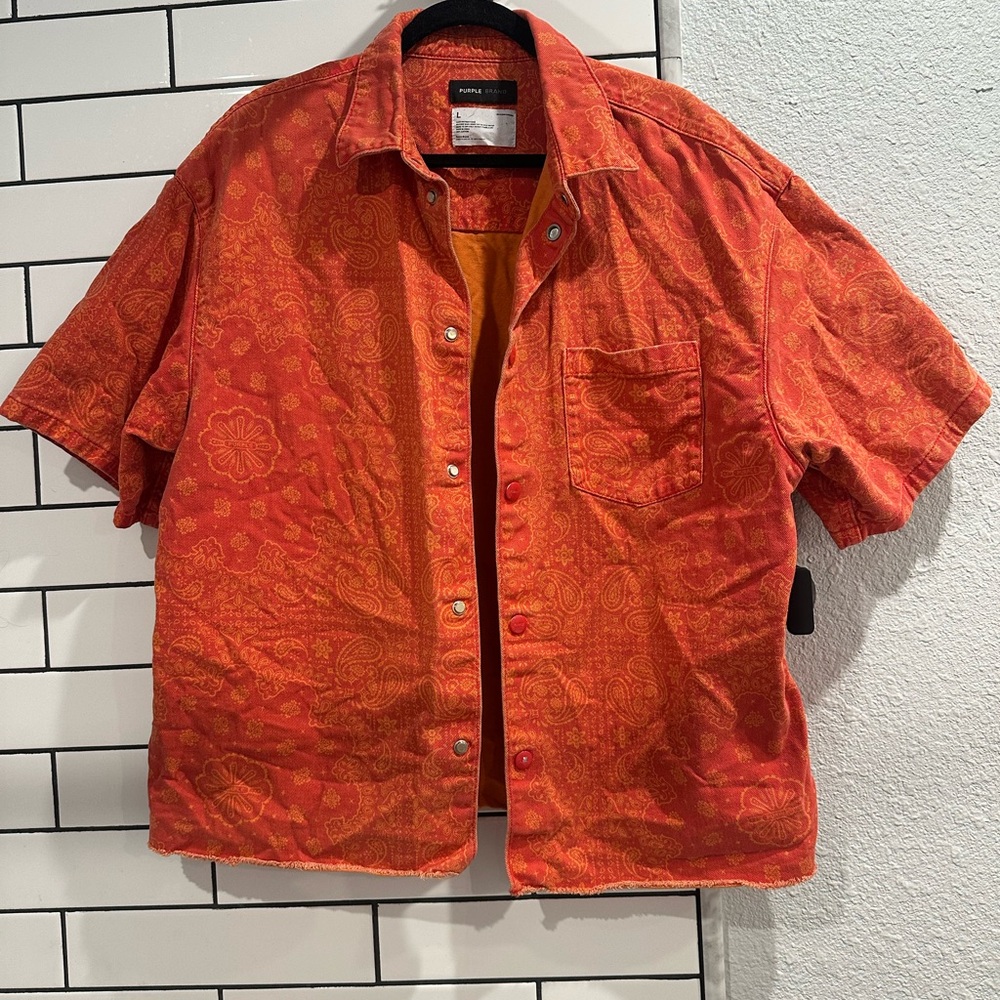 Purple Brand Button Down Shirt